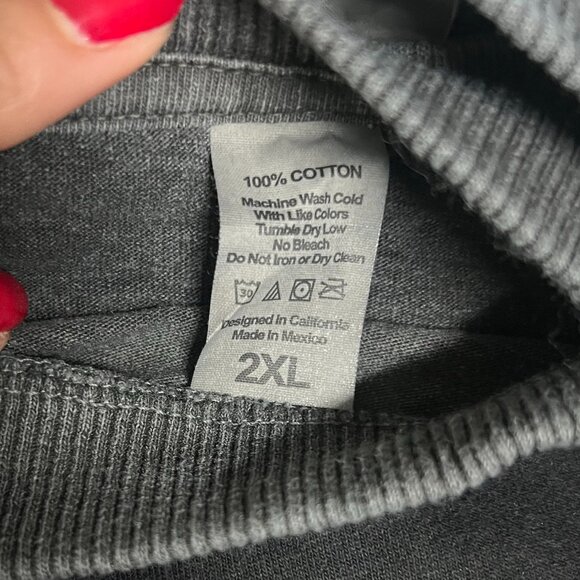 NWOT Civil Regime- METAL MICKEY AMERICAN CLASSIC OVERSIZED TEE IN VINTAGE ASHES - Picture 6 of 6